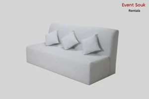 Valeria-Seater -White-Armless -Sofarentals-setup-rent-furniture-dubai-rentals