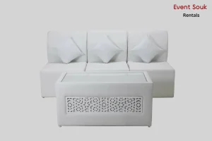 Valeria-Seater -White-Armless -Sofarentals-setup-rent-furniture-dubai-rentals-coffe-table