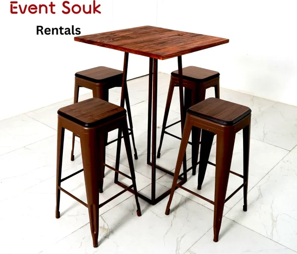 linea-square-brown-cocktail-table-rental