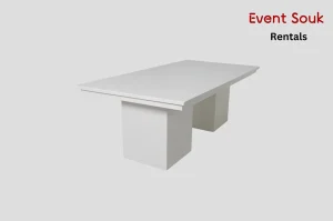 melanie-rectangle-white-dining-table-rental