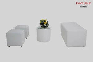 Valeria-Cube-White -Ottoman-rentals