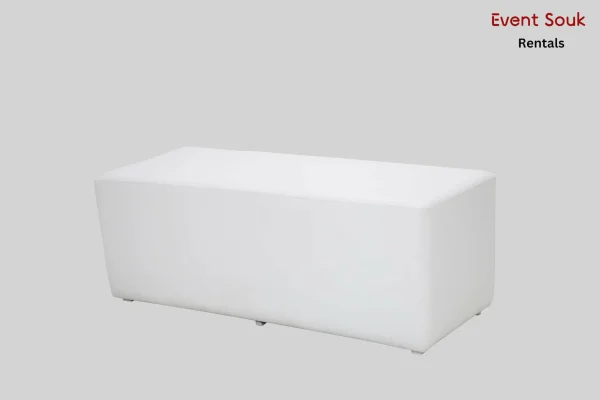 Valeria-Rectangle-White -Ottoman-rentals Valeria-Rectangle-White -Ottoman-rentals