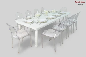avalon-dining-table-dior-acrylic-arm-chair-rental