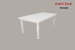 avalone-white-dining-wooden-table-rental-dubai
