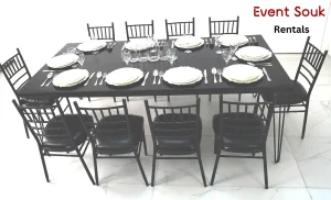 isadora-rectangle-dining-table-rental-black-with-chivari-chair-black-in-dubai