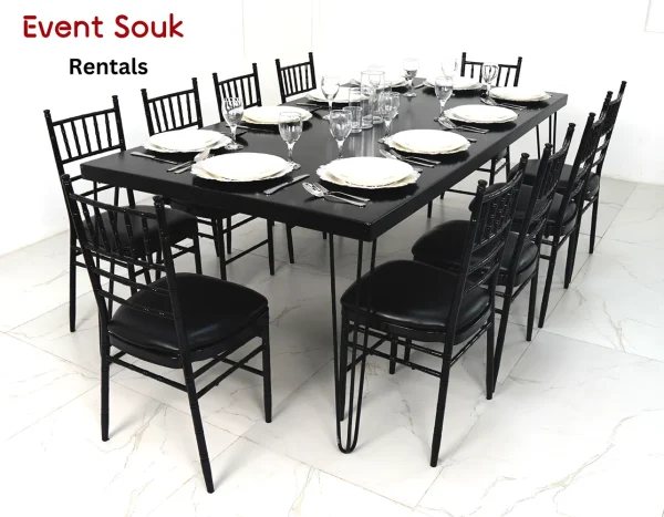 isadora-rectangle-dining-table-rental-black-with-chivari-chair-black-in-dubai-uae