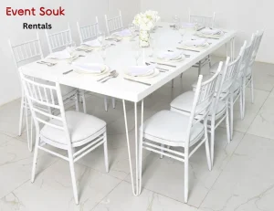isadora-white-rectangle-dining-table-with-white-legs-rental-and-white-chivari