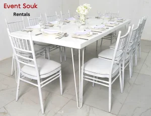 isadora-white-rectangle-dining-table-with-white-legs-rental-and-white-chivari-rental-dubai