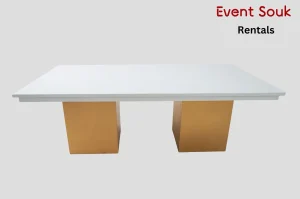 melanie-rectangle-dining-table-gold-boxes-rental